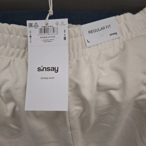 Sinsay large white tracksuit wide fit new with tags