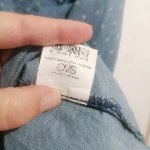 Ovs Fashion Shirt like new, size 44 Italian, blue