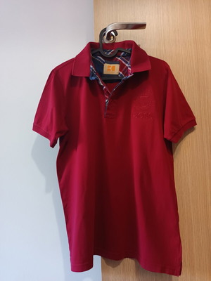 Boss Orange Polo Shirt size M red like new, 100% cotton