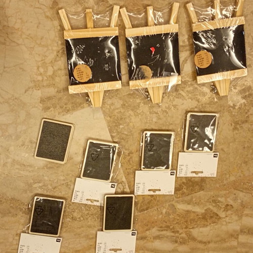 Set of small blackboards new