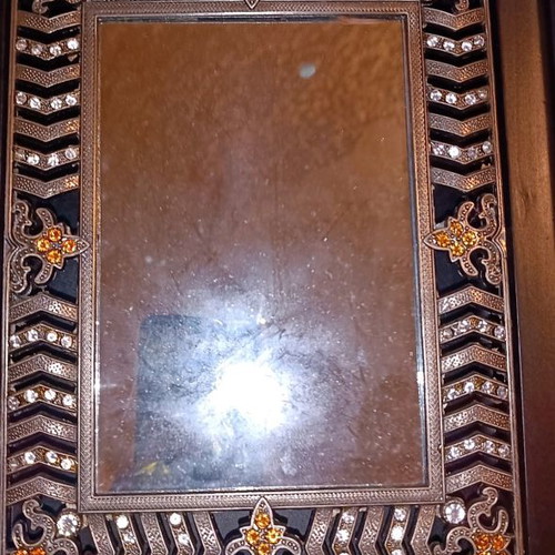 Key wallet new with wood effect and mirror finish