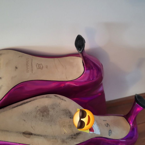 By Far Stevie 99 Knee High Boots New, Fuchsia Iridescent Size 41