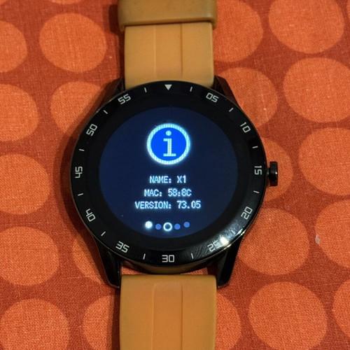 Blackview X1 Smartwatch like new with orange strap