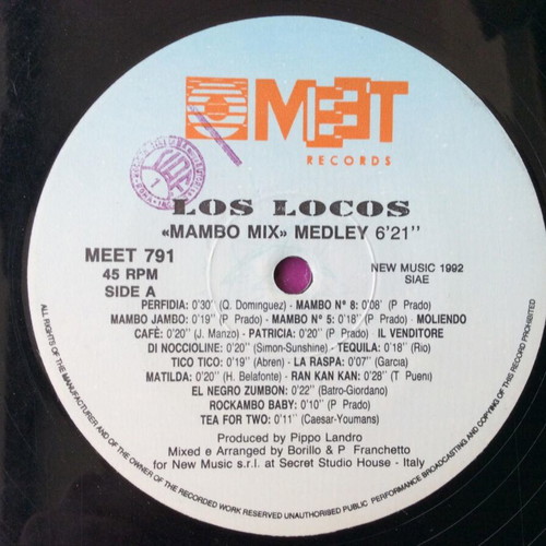 Maxi Single Los Locos – La Raspa used vinyl record