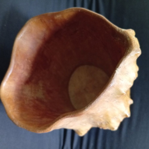 Wooden cup used, Finnish birch 22/14 cm
