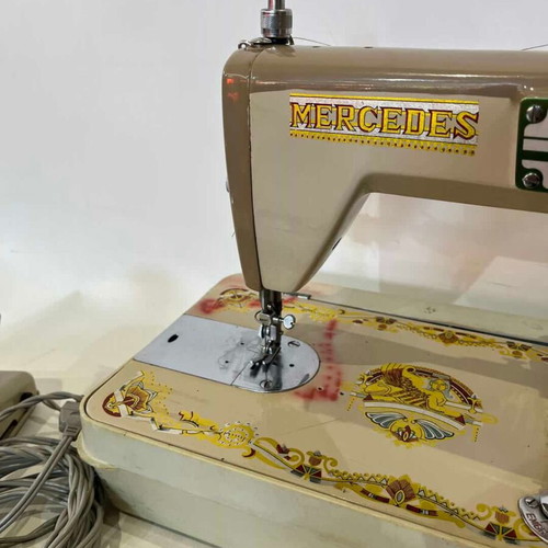 Mercedes Deluxe vintage electric sewing machine 20th century
