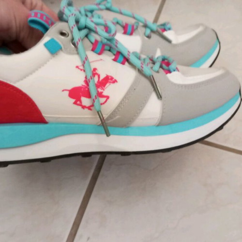 Beverly Hills Polo Club women's athletic shoes like new, size 39, blue and pink