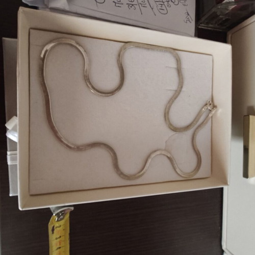 925 silver solid snake chain necklace