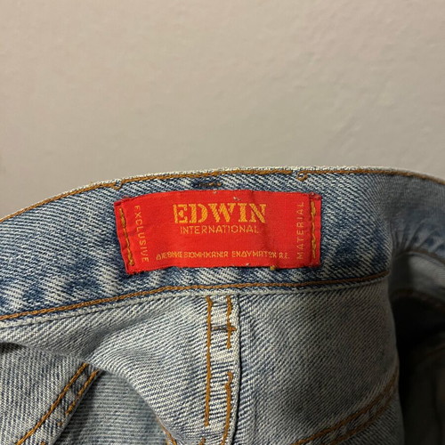 Edwin men jeans shorts used, size 34, blue