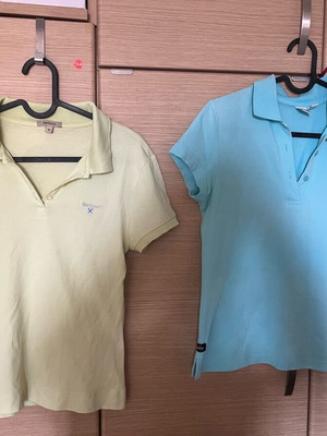 Ellesse Polo shirts like new, blue and light green, set of 2
