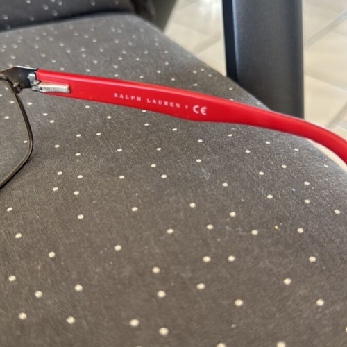 Ralph Lauren Prescription Glasses used, red, photochromic lenses