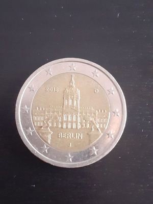 2 евро монета Germany 2018 употребявана