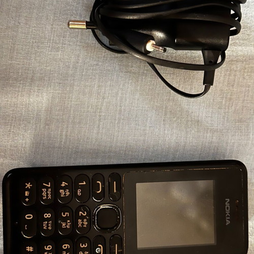 Nokia 108 phone used with Bluetooth and 0.3MP camera