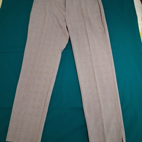 Zara checked pants with pockets like new, size S 36 8, white and gray