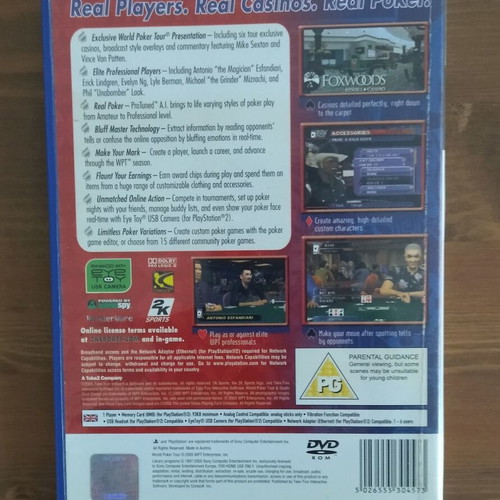World Poker Tour PlayStation 2 used