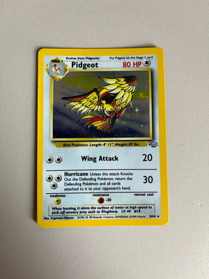 Pidgeot 8/64 JU Holo used, good condition