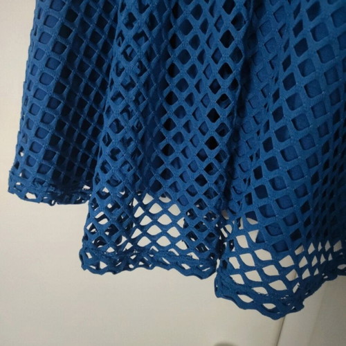 Paranoia mini dress like new, blue with mesh, size M