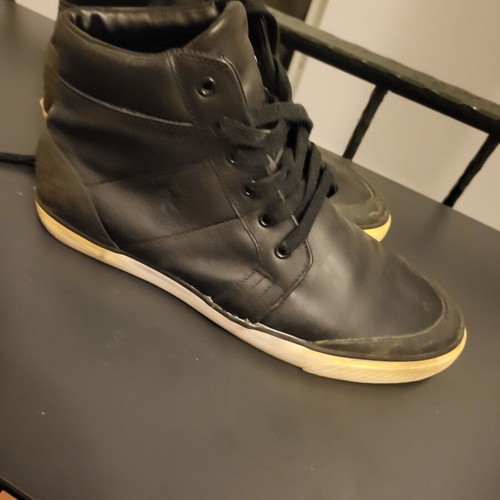 Polo Ralph Lauren Isaak leather sneakers used, size 45, black