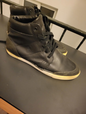 Δερμάτινα sneakers Polo Ralph Lauren Isaak μεταχειρισμένα, μέγεθος 45, μαύρα