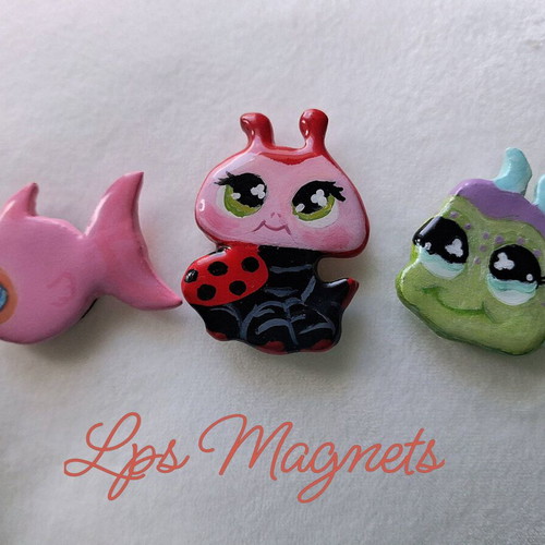 Littlest Pet Shop Handmade Magnets new, unique collectible pieces