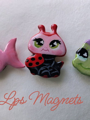 Littlest Pet Shop Handmade Magnets new, unique collectible pieces