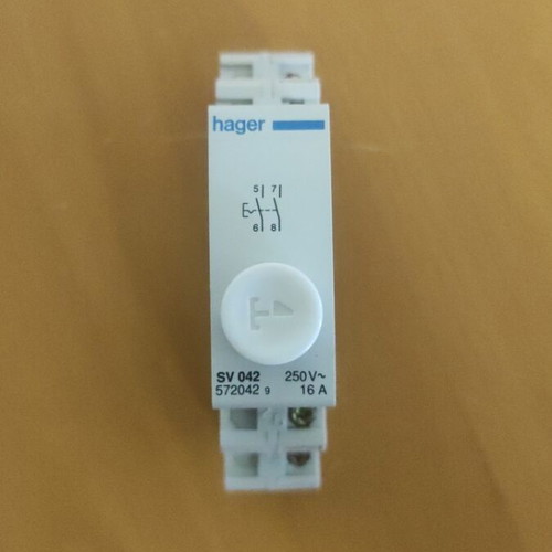 Hager SV 042 rail button automatic staircase new 250V/16A