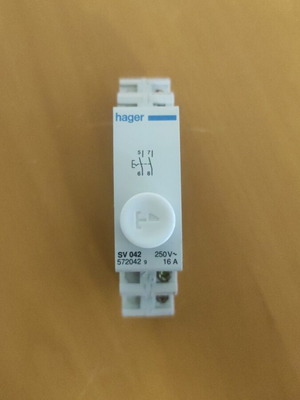 Hager SV 042 rail button automatic staircase new 250V/16A