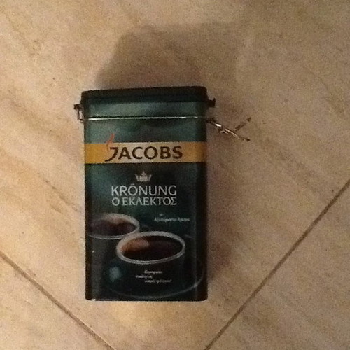 Jacobs metal coffee tin new