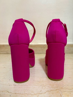 Corina summer pumps size 38 pink and purple like new