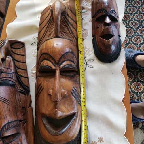 Wooden masks used