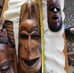Wooden masks used
