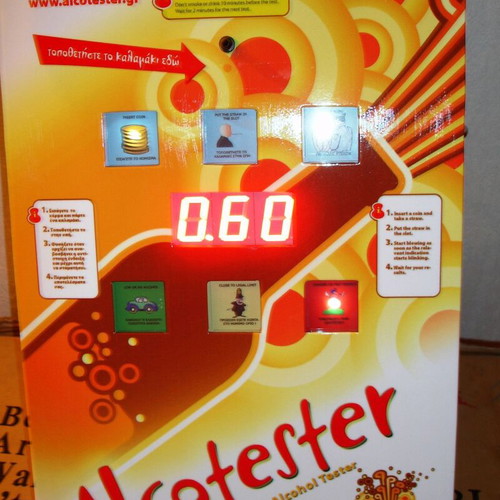 Alcotester automatic alcohol detection vending machine new