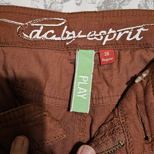 Esprit cotton pants used, brick red, size 36, straight fit