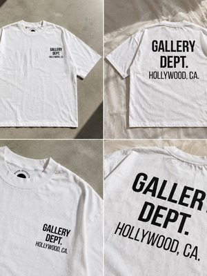 Men's short-sleeve t-shirt Gallery Dept style new, white, size M