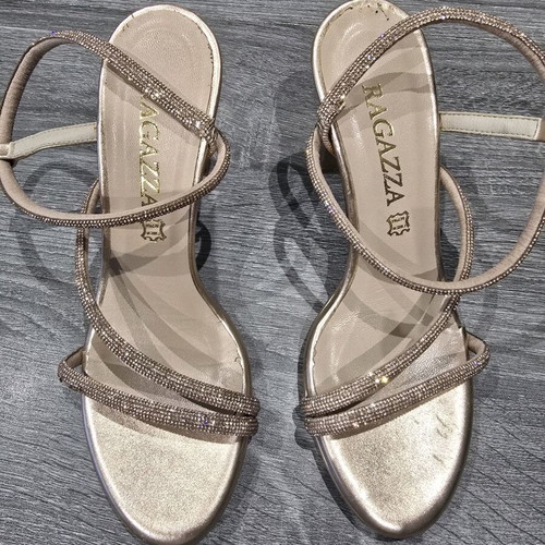 Evening bridal sandals new, size 37, Italian made