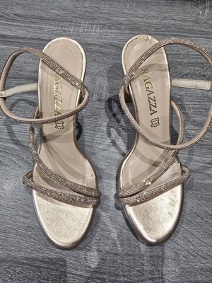Evening bridal sandals new, size 37, Italian made