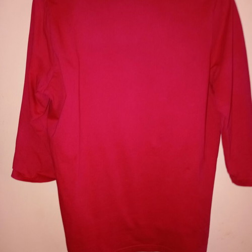 Pesador women's cotton blouse used, raspberry red, size M L