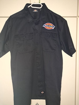 Κοντομάνικο πουκάμισο Dickies Clintondale Rec μέγεθος M σαν καινούργιο, μαύρο