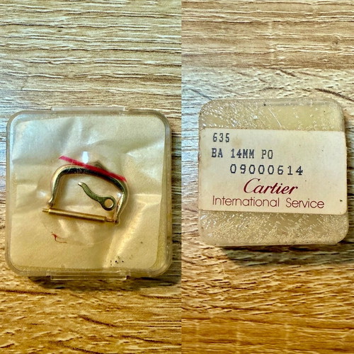 Cartier Vintage buckle 14mm NOS new gold-colored