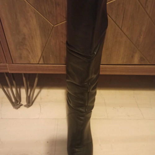 Zara boots used, genuine black leather, size 36