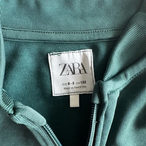 ZARA kids tracksuit set 8-9 years like new, green unisex