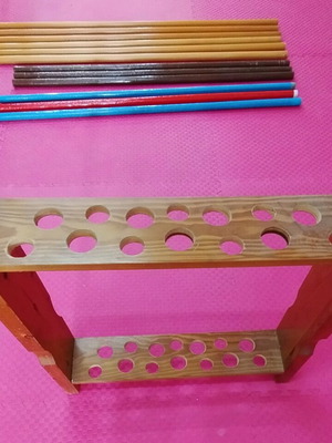 Handmade martial arts weapon rack 14 positions like new