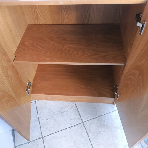 TV cabinet with cupboard and shelf