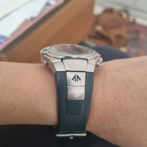 Citizen Promaster Ana-Digi wristwatch used, blue and silver