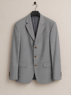 Windsor Vintage men's blazer Super 100, light grey, size M