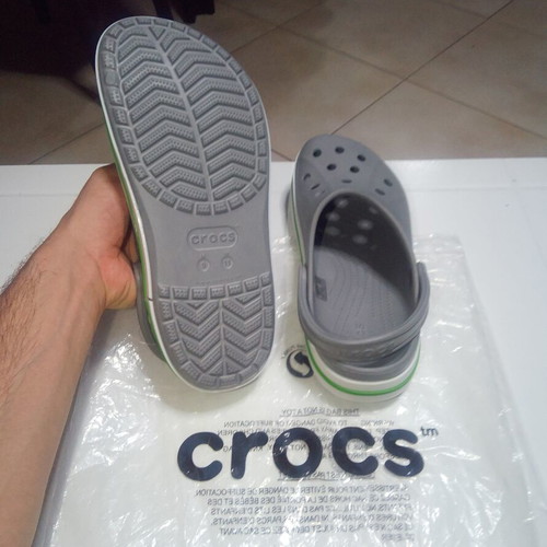 Crocs Bayaband Clog grey with lime punch, size 42-43