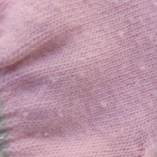 Disney children's gloves used, pink and gray, knitted