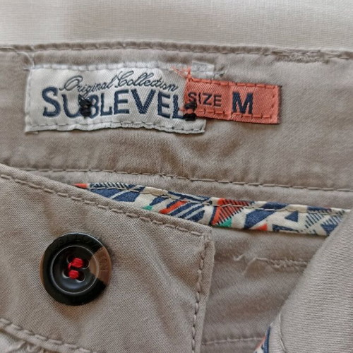 Sublevel women's gabardine pants like new, size M, gray-beige