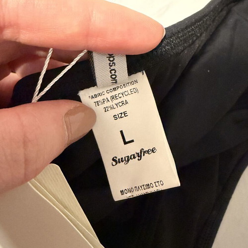 SugarFree bikini bottom, black, size L