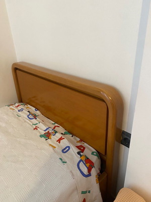 Beds set of 2 used, solid wood, 98x220 cm each